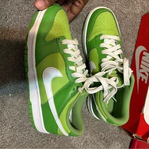 Nike Lime Green and White Athletic Shoes